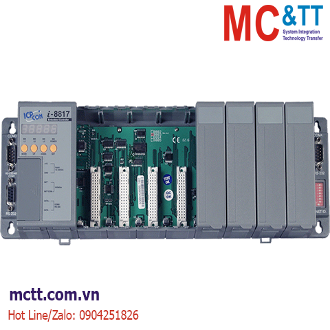 Bộ lập trình nhúng ISaGRAF PAC CPU 80188-40 + MiniOS7 + 8 khe cắm module I/O ICP DAS I-8817-G CR