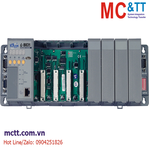 Bộ lập trình nhúng MiniOS7 PAC với CPU 80186-80 + 8 khe cắm module I/O ICP DAS I-8831-80-G CR
