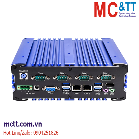 Máy tính nhúng công nghiệp không quạt (2 LAN + 4 COM) MCTT MBOX-2L4C