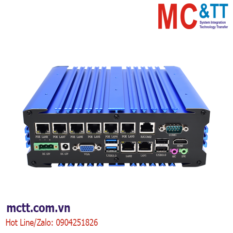 Máy tính nhúng công nghiệp không quạt (8 LAN + 6 COM) TP-IPC IBOX-105V3-8L2C6P