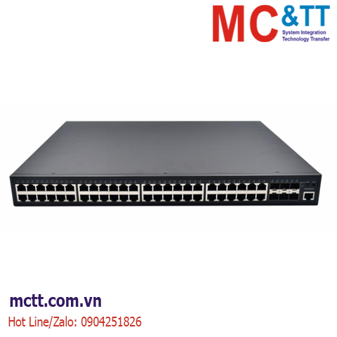 Switch quản lý Layer 3 với 48 cổng Gigabit PoE + 6 cổng 10G SFP+ 3Onedata ICS5000-C48GP6XS