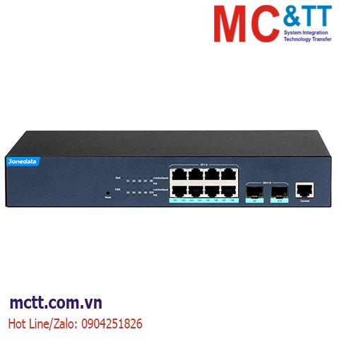 Switch quản lý 8 cổng Gigabit PoE + 2 cổng Gigabit SFP 3Onedata ICS5000-E8GP2GS-PRO
