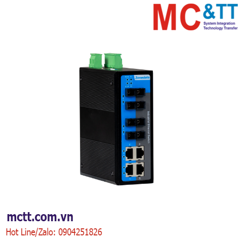 Switch công nghiệp 4 cổng Ethernet + 4 cổng quang 3Onedata IES318-4T4F-P220