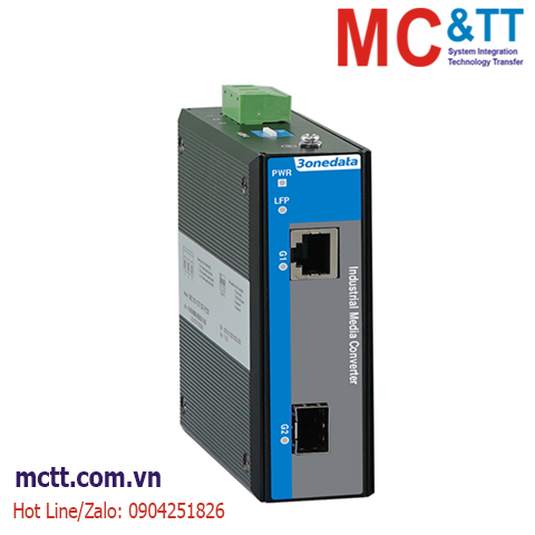 Bộ chuyển đổi quang điện 1 cổng Gigabit Ethernet sang 1 cổng Gigabit SFP 3onedata IMC100-1GT1GS-P220