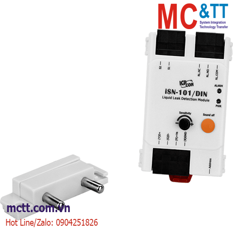 Module phát hiện dò rỉ chất lỏng đầu ra cảnh báo RS-485 Modbus RTU ICP DAS iSN-101/S3/DIN CR