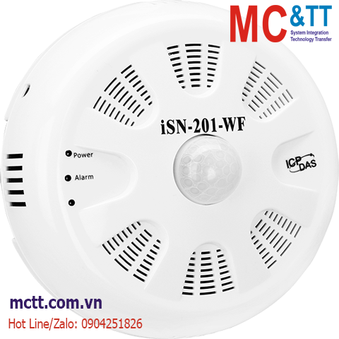Module đo và hiển thị nhiệt độ + độ ẩm + đo cường độ sáng Lux RS-485/Ethernet/Wi-Fi Modbus RTU/TCP & MQTT ICP DAS iSN-201-WF CR