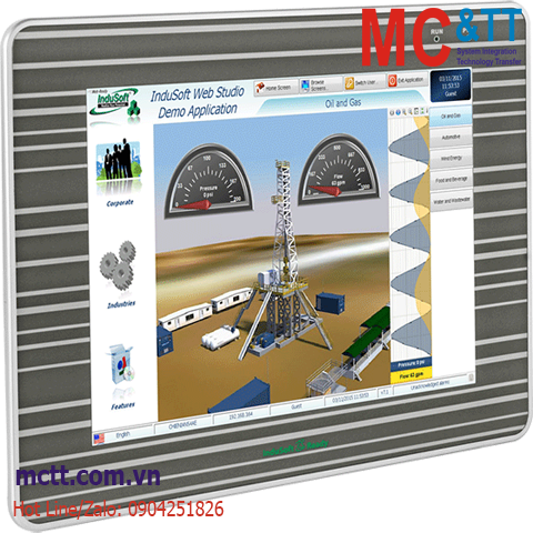 Màn hình cảm ứng lập trình nhúng InduSoft (300 tags) ViewPAC 10.4 inch CPU Cortex-A8+ WinCE 7.0 ICP DAS IWS-4201-CE7 CR