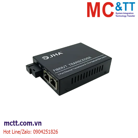 Bộ chuyển đổi quang điện 2 cổng Ethernet sang quang JHA Tech JHA-F12
