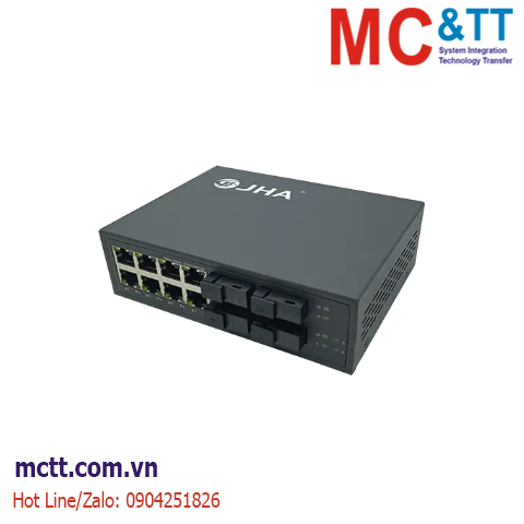 Switch 8 cổng Gigabit Ethernet + 4 cổng Gigabit quang JHA Tech JHA-G48