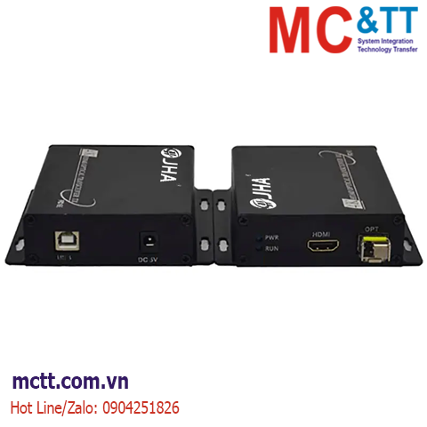 Bộ chuyển đổi 1 kênh UHD 4K HDMI sang quang JHA TECH JHA-H4K110