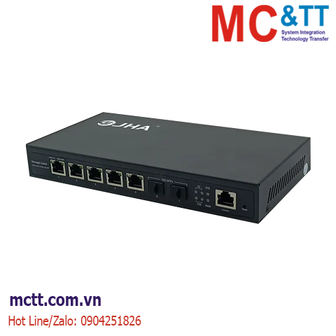 Switch Layer 3 quản lý 4 cổng 2.5Gb PoE + 2 cổng 2.5/ 10G SFP+ JHA Tech JHA-MT2G05P-L3