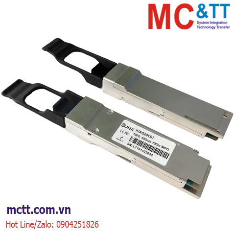 Module quang công nghiệp 100Gb/s QSFP28, Multi Mode, 850NM, 100M JHA Tech JHA-Q28C01