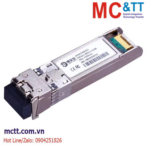 Module quang SFP công nghiệp 10Gb/s, Single-mode, Duplex LC, 80KM JHA Tech JHA3980D
