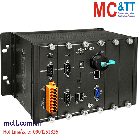 Bộ lập trình nhúng Linux PAC với CPU Cortex-A8 +2 khe cắm module I/O ICP DAS LP-9221 CR