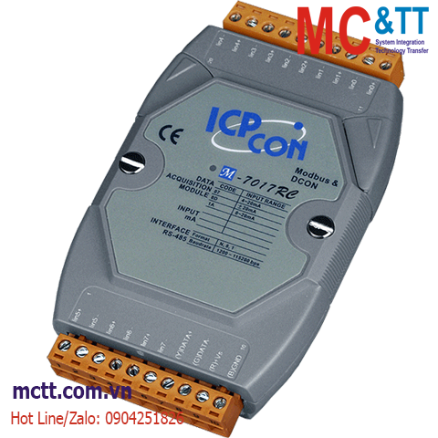 Module RS-485 Modbus RTU 8 kênh đầu vào tương tự AI ICP DAS M-7017RC-G CR