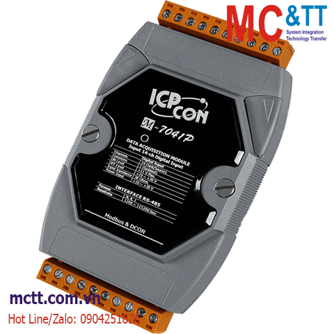 Module RS-485 Modbus RTU 14 kênh đầu vào số DI ICP DAS M-7041P-G CR