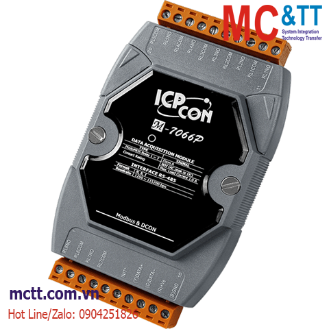 Module RS-485 Modbus RTU 7 kênh đầu ra Photo-Mos Relay ICP DAS M-7066P-G CR