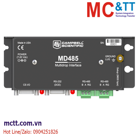 Giao diện RS-485 Multidrop cho Datalogger Campbell Scientific MD485