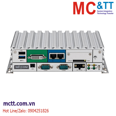 Máy tính công nghiệp không quạt Nexcom NISE 105-E3845 với Atom® E3845, RAM 4GB, SSD 128GB