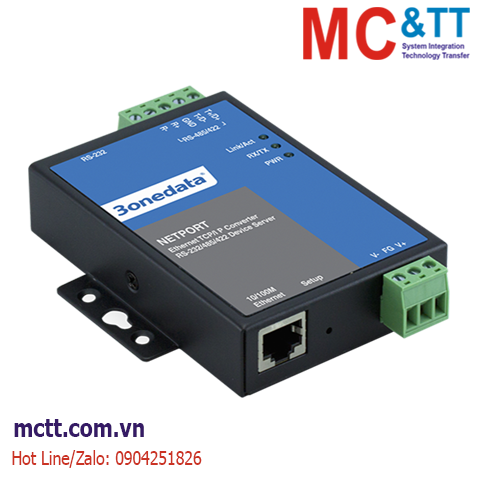 Bộ chuyển đổi 1 cổng RS-232/485/422 sang Ethernet 3onedata NP301