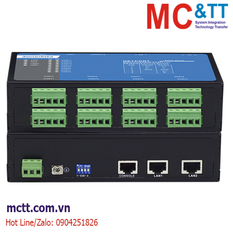 Bộ chuyển đổi 8 cổng RS-485 sang 2 cổng Ethernet 3Onedata NP318T-8DI(RS-485)