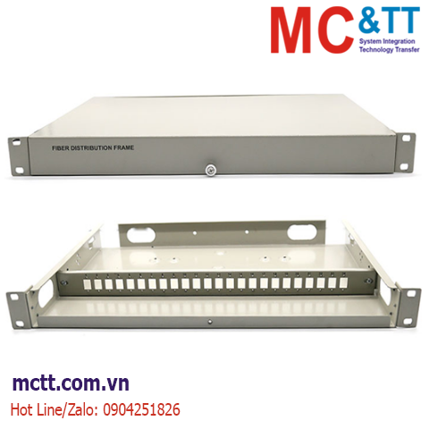 Hộp phối quang ODF 24 FO trong nhà Full phụ kiện