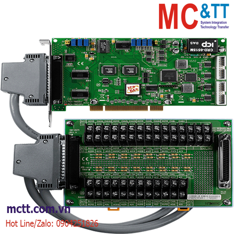 Card PCI 32 kênh AI 16 bits 200 kS/s + 2 kênh AO + 16 kênh DI/DO + 3 kênh Timer/Counter/Frequency ICP DAS PCI-1602FU/S CR