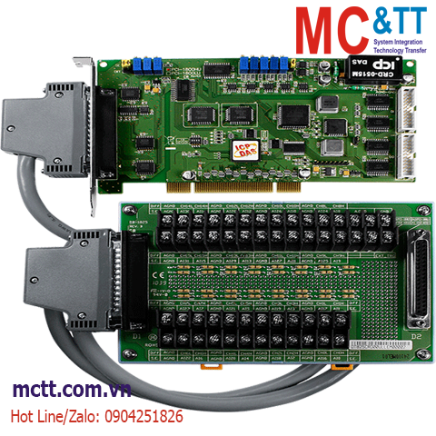 Card PCI 16 kênh AI 12 bits 44 kS/s + 2 kênh AO + 16 kênh DI/DO + 3 kênh Timer/Counter/Frequency ICP DAS PCI-1800HU/S CR