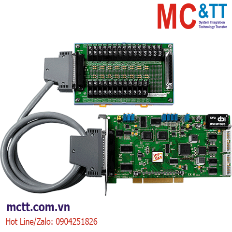 Card PCI 32 kênh AI 12 bits 44k S/s + 2 kênh AO + 16 kênh DI/DO + 3 kênh Timer/Counter/Frequency ICP DAS PCI-1802HU/S CR