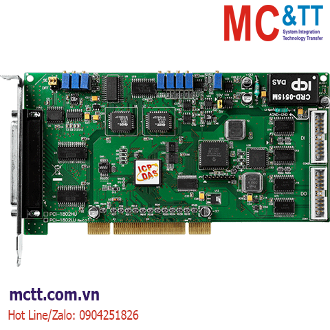 Card PCI 32 kênh AI 12 bits 330kS/s + 2 kênh AO + 16 kênh DI/DO + 3 kênh Timer/Counter/Frequency ICP DAS PCI-1802LU CR