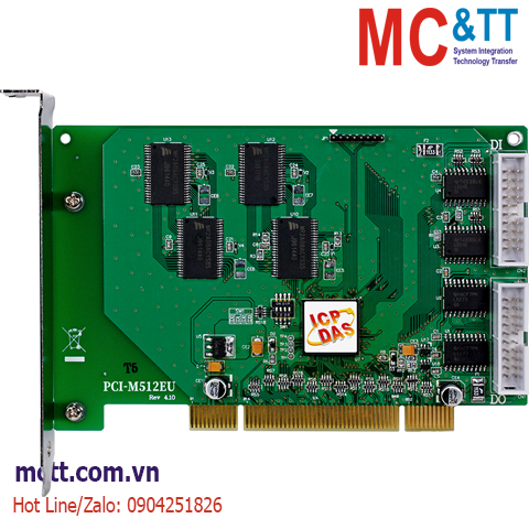 Card PCI 16 kênh vào/ra số DI/DO + 512 KB MRAM ICP DAS PCI-M512EU CR