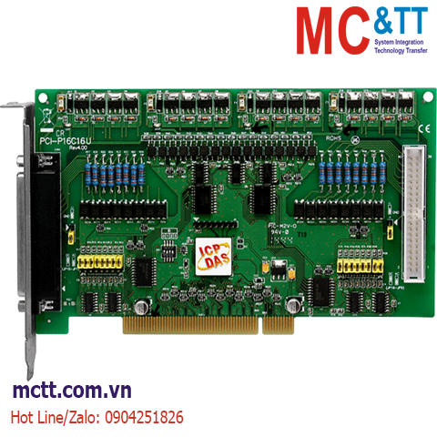 Card PCI 16 kênh DI + 16 kênh DO ICP DAS PCI-P16C16U CR