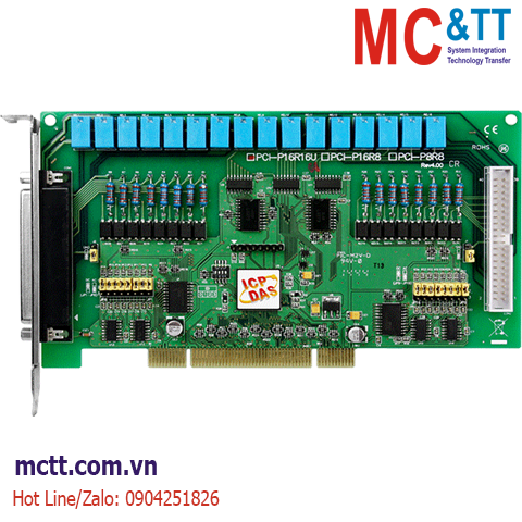 Card PCI 16 kênh DI + 16 kênh Relay ICP DAS PCI-P16R16U CR