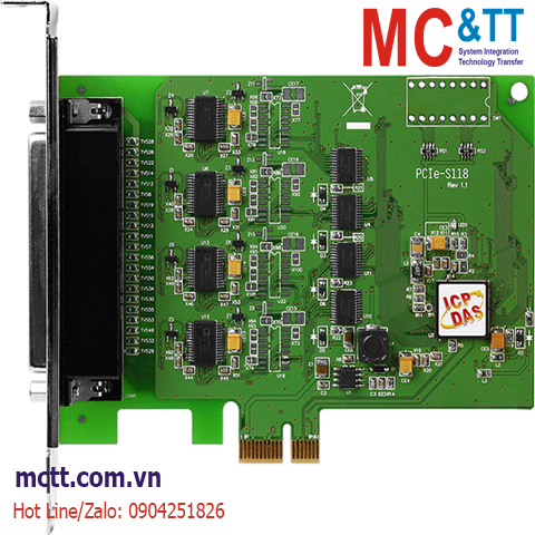 Card PCI Express 8 cổng COM RS-232 ICP DAS PCIe-S118 CR