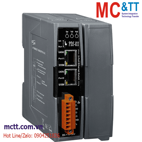 Module 2 cổng Ethernet + 1 khe cắm module mở rộng ICP DAS PDS-811 CR