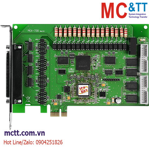 Card PCI Express 32 kênh DI + 32 kênh DO ICP DAS PEX-730 CR