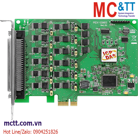 Card PCI Express 96 kênh vào/ra số DI/DO ICP DAS PEX-D96S CR