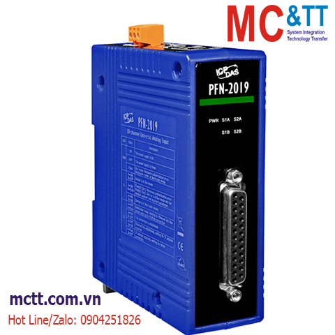 Module Profinet 10 kênh đầu vào tương tự (Thermocouple) AI ICP DAS PFN-2019/S CR
