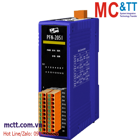 Module Profinet 16 kênh đầu vào số DI ICP DAS PFN-2051 CR