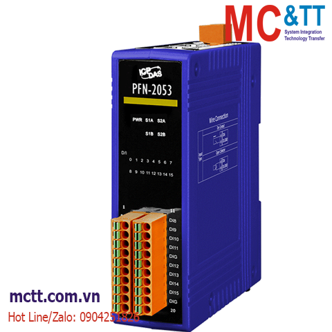 Module Profinet 16 kênh đầu vào số DI ICP DAS PFN-2053 CR