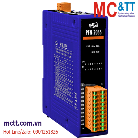 Module Profinet 8 kênh đầu vào số DI + 8 kênh đầu ra số DO ICP DAS PFN-2055 CR