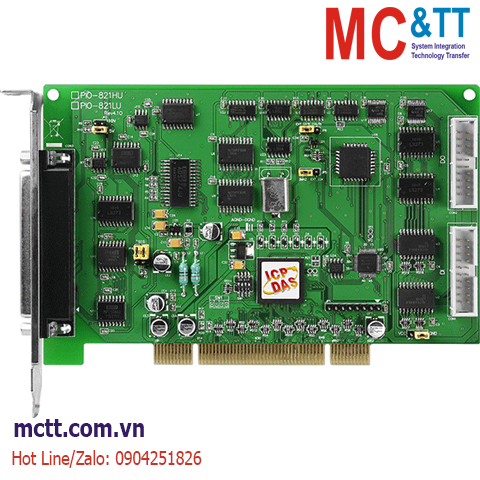 Card PCI 16 kênh AI 12 bits 45 kS/s + 1 kênh AO + 16 kênh DI/DO + 3 kênh Timer/Counter/Frequency ICP DAS PIO-821HU CR