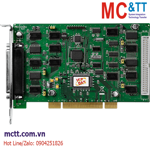 Card PCI 48 kênh vào/ra số DI/DO + 2 kênh Timer/Counter/Frequency ICP DAS PIO-D48U CR