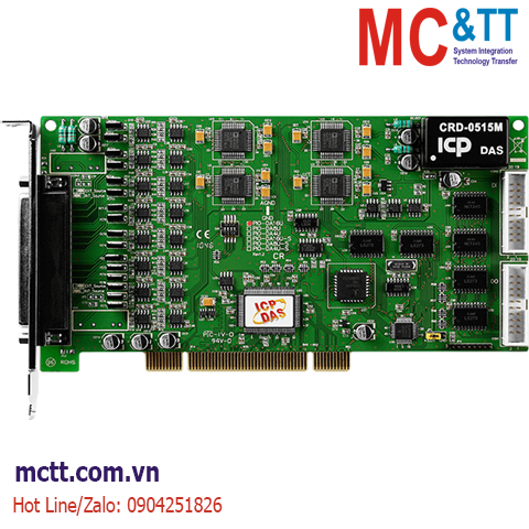 Card PCI 16 kênh AO 14-bit + 16 kênh DI/DO + 3 kênh Timer/Counter/Frequency ICP DAS PIO-DA16U CR