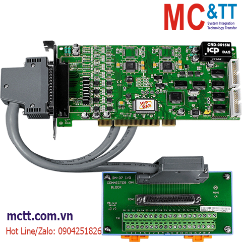 Card PCI 8 kênh AO + 16 kênh DI/DO + 3 kênh Timer/Counter/Frequency ICP DAS PIO-DA8U/S CR