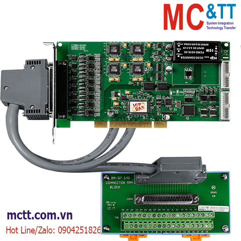 Card PCI 16 kênh AO 14-bit + 16 kênh DI/DO + 3 kênh Timer/Counter/Frequency ICP DAS PISO-DA16U/S CR