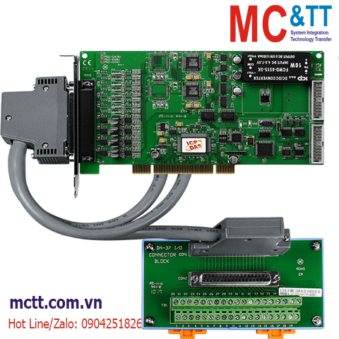 Card PCI 8 kênh AO 14-bit + 16 kênh DI/DO + 3 kênh Timer/Counter/Frequency ICP DAS PISO-DA8U/S CR