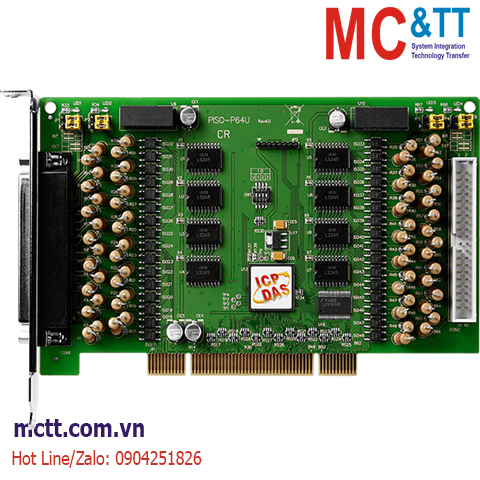Card PCI 64 kênh đầu vào số DI ICP DAS PISO-P64U CR