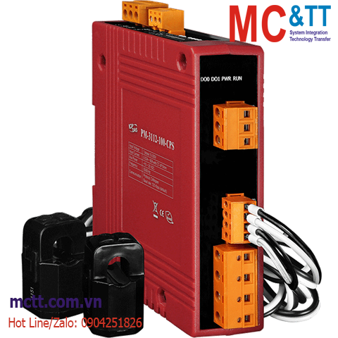 Thiết bị đo điện thông minh 1 pha 1P2W-1CT 60A CANopen ICP DAS PM-3112-100P-CPS CR