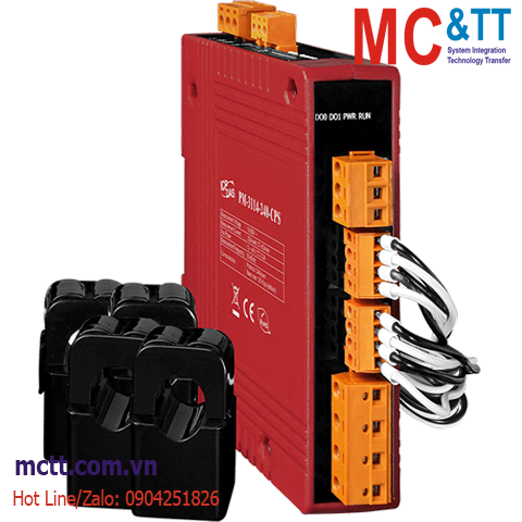 Thiết bị đo điện thông minh 1 pha 1P4W-4CT 200A CANopen ICP DAS PM-3114-240-CPS CR